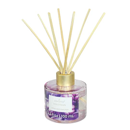19-Piece Artificial Purple Flower Rattan Reed Sticks – Fragrance Diffuser Refills